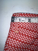 New Vintage Red Checkered Panhandle Slim Polyester Pants #8042 ZZ-70