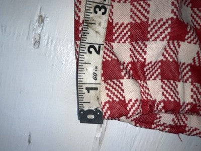 New Vintage Red Plaid Panhandle Slim Polyester Pants #1230 SS-101
