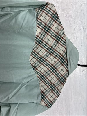 New Men’s Western Shirts Blue Plaid Long Sleeve Pearl Snap 15.5 Medium T-72