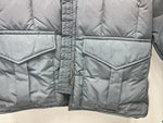 New Comfy Mens Blue Long Puffer Jacket Large #05612 QQ-22
