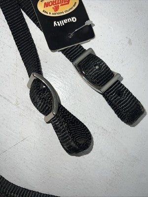 New Fabtron Black Nylon Split Reins 5/8” X 7” #NP40-5 Y-15