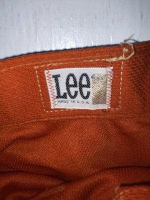 New Vintage Orange Lee Polyester Pants #2621128 3A-102
