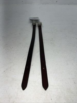 New Tough 1 Dark Oil Straight Leather Stirrup Hobble Strap 1/2x12 #56-1132 R-509