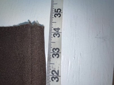 New Vintage Brown H Bar C Polyester Pants #477 3A-38