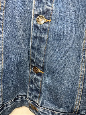 New Women’s ELY Outwear Blue Jean Jacket Large #241014 RR-11