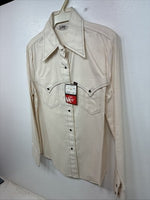 New Women’s Lee Tan Long Sleeve Western Pearl Snap Size 11 YY-91 