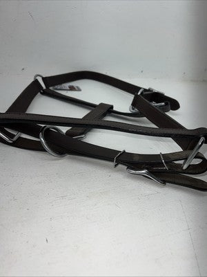 New Tough 1 Genuine Leather Brown Draft Halter #44-9500 W-48