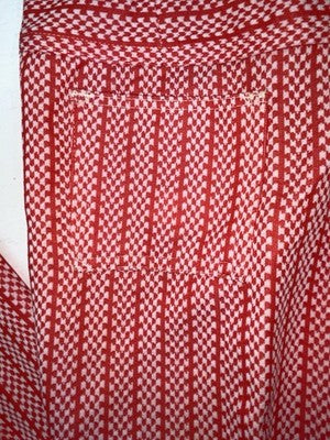 New Vintage Red Checkered Panhandle Slim Polyester Pants #8042 ZZ-70