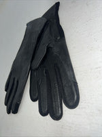 New Tough 1 Black Leather Equestrian Riding Gloves Q-507