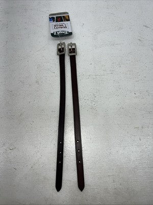 New Tough 1 Dark Oil Straight Leather Stirrup Hobble Strap 1/2x12 #56-1132 R-509