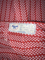 New Vintage Red Checkered Panhandle Slim Polyester Pants #8042 ZZ-70
