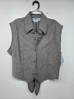 New Women’s Cowboy Threads Grey Shirt Sleeve Size Small KK-52
