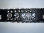New Black Genuine Leather Blazin Roxx Silver Bling Cross XL Belt #N3510401 Z-66
