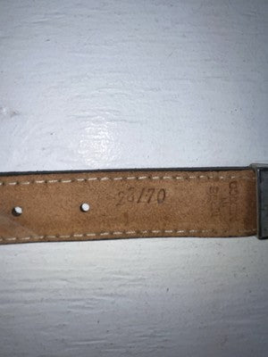 New Brown Genuine Leather Acme Weaved 28” Belt #6863 JJ-167