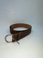 New Brown Genuine Leather Nocona Tooled 36” Belt #1010002 Z-140
