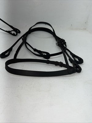 New Imperial Black Saddle Seat Bridle Set With Reins BB-8