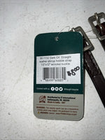 New Tough 1 Dark Oil Straight Leather Stirrup Hobble Strap 1/2x12 #56-1132 R-509