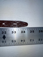 New Brown Genuine Leather Beaded 30” Belt JJ-159