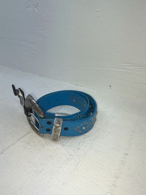 New Blue Genuine Leather Nocona Silver Bling XX Belt #N3431617 NN-135