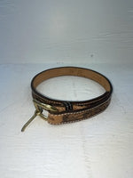 New Brown Genuine Leather Perkies Tooled 22” Belt #170 NN-91