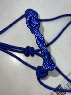 New Tough 1 Blue Knotted Rope Training Halter #50-1090 G-506