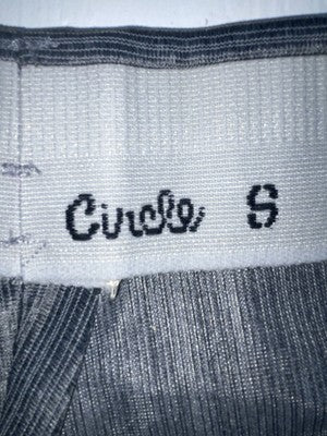 New Vintage Gray Circle S Polyester Pants OO-17