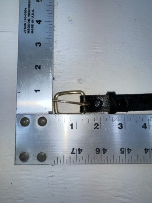 New Black Genuine Leather Beaded 32” Belt JJ-19