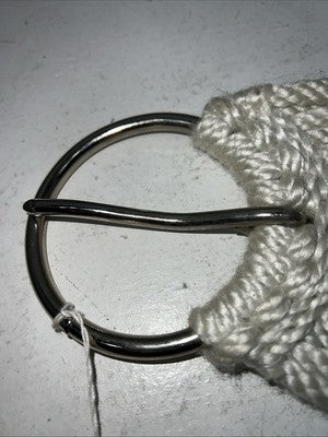 New Star Rider White Brown Mohair 24” Cinch #102 BB-6