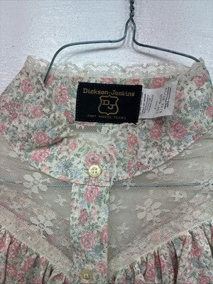 New Women’s Dickson Jenkins Floral Long Sleeve Button Up Size 36 YY-84