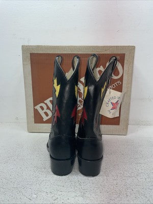 New Kids Black Bronco Cowboy Boots. C 1860 13 D. 23-44
