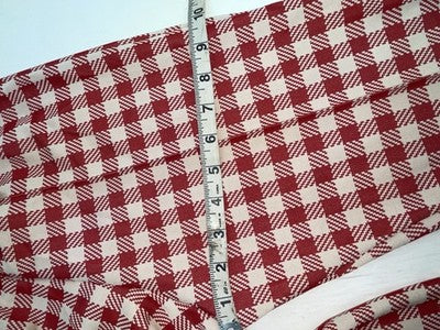 New Vintage Red Plaid Panhandle Slim Polyester Pants #1230 SS-101
