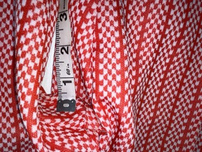 New Vintage Red Checkered Panhandle Slim Polyester Pants #8042 ZZ-70