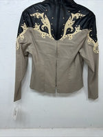 New Women’s 1849 Authentic Ranchwear Brown Western Show Shirt XXL #3941 UU-19