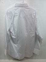 New Men’s Panhandle Slim White Long Sleeve Pearl Snap 16.5 Large CC-59