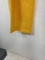 New Women’s H Bar C Yellow Half Zip Long Sleeve Shirt Large TT-130