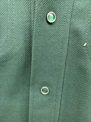 New Men’s Lee Green Long Sleeve Pearl Snap Jacket Medium O-52