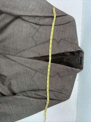 New Men’s Circle S Brown Suit Jacket 48R #25832 T-607