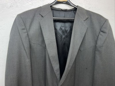 New Men’s Circle S Gray Suit Jacket 50R #24244 Y-601