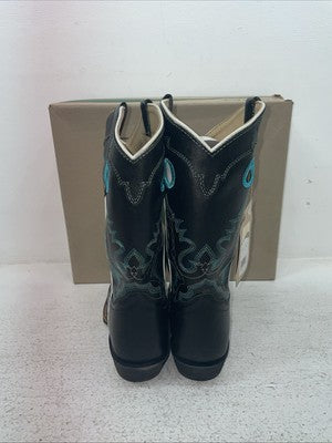 New Youth Black Smoky Mountain Cowboy Boots. 3343 Y 3.5 3 1/2. 22-37