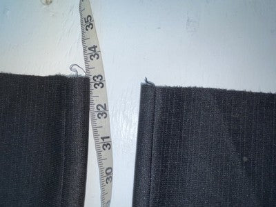 New Vintage Black Circle S Polyester Pants #CSP10 SS-1