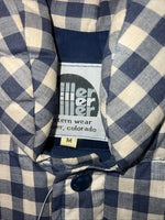 New Women’s Miller Blue Plaid Puffer Vest Medium #020-2101 UU-5
