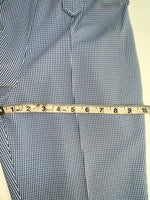 New Vintage Blue Checkered Dickson Jenkins Polyester Pants #536 VV-73