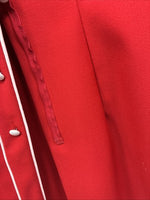 New Women’s Dickson Jenkins Red Long Sleeve Button Up Size 34 MM-97