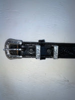 New Black Genuine Leather Nocona Tooled 36” Belt #1510201 Z-164