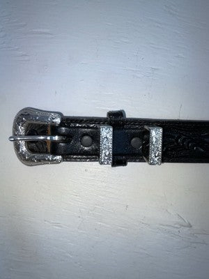 New Black Genuine Leather Nocona Tooled 36” Belt #1510201 Z-164