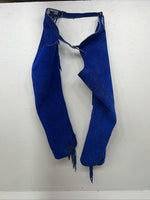 New Blue Children’s Whitman Show Chaps With Fringe Adjustable Waist 36” N-43