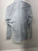New Men’s Blue Panhandle Slim Long Sleeve Pearl Snap Shirt 15x34 M P-78