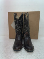 New Kids Brown Westex Cowboy Boots. C 2128 12 D. 23-4