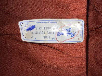 New Vintage Orange Panhandle Slim Polyester Pants #1106 SS-59