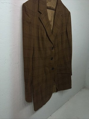 New Women’s Equestrian Yellow Plaid Riding Coat 16 #2433 WW-50